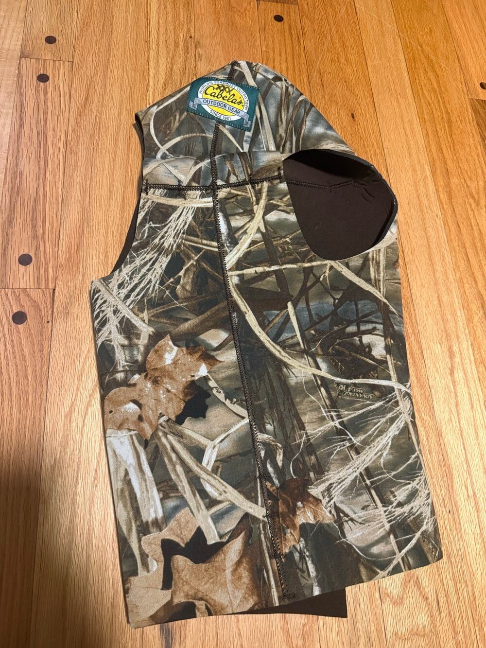 Cabelas Neoprene Hunting Dog Vest L Camo Waterfowl Retriever Vintage Style